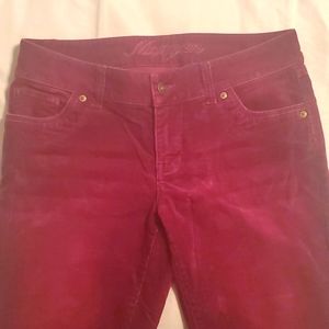 Juniors 7/8 Maroon Corduroy Pants